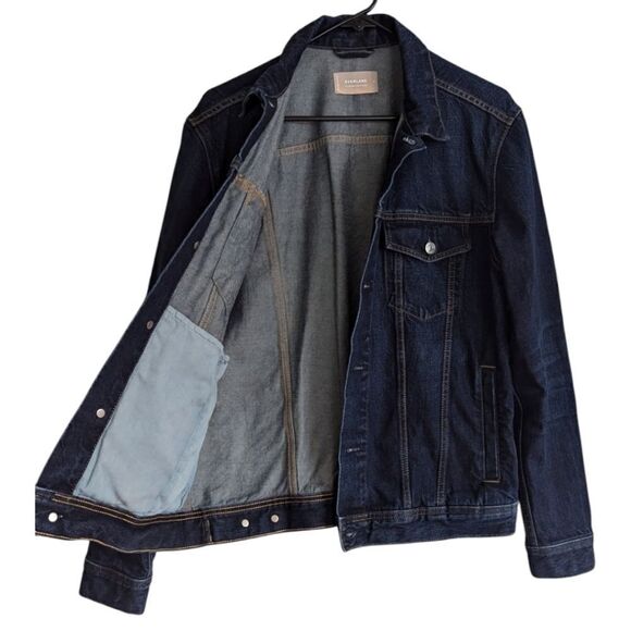 Everlane The Shrunken Denim Jacket 100% Cotton Women's M - Picture 4 of 7